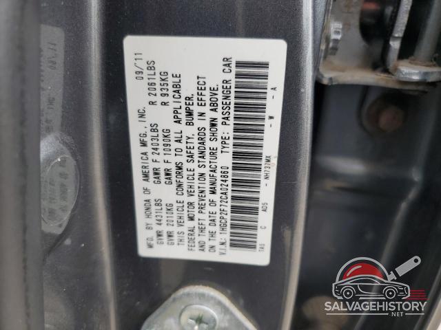 1HGCP2F72CA024860 2012 HONDA ACCORD photo no. 13