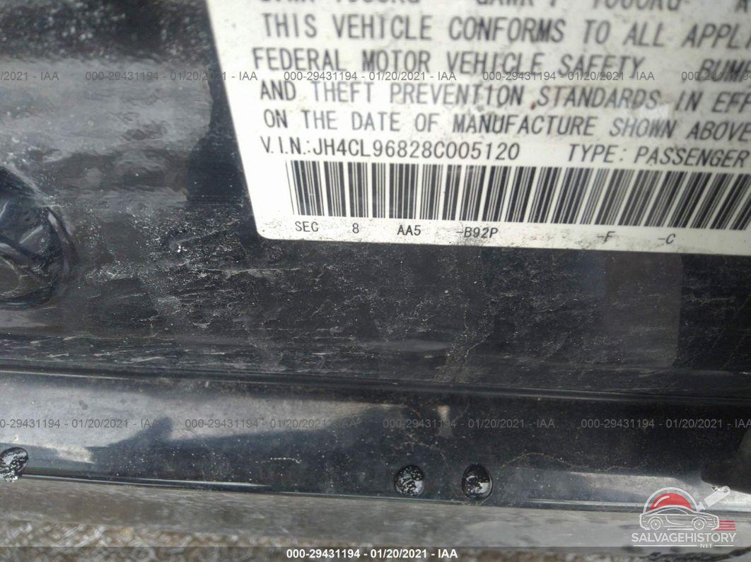 JH4CL96828C005120 2008 ACURA TSX photo no. 9