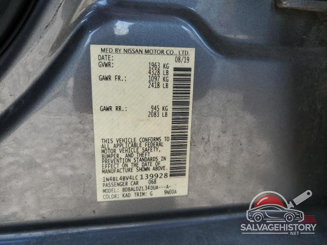 1N4BL4BV4LC139928 2020 NISSAN ALTIMA photo no. 12