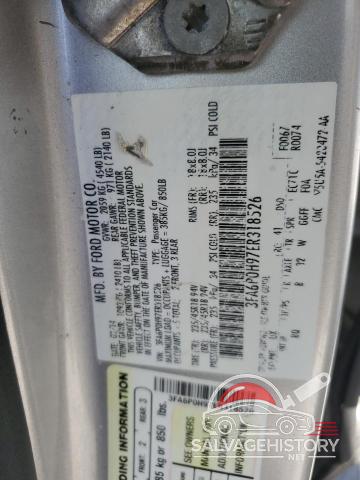 3FA6P0H97ER318526 2014 FORD FUSION photo no. 12