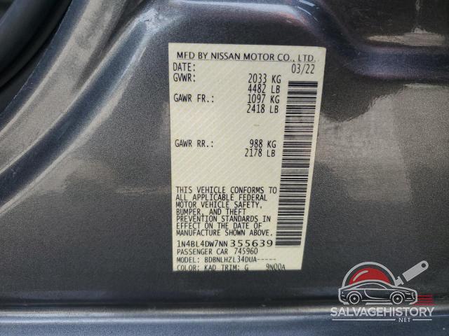 1N4BL4DW7NN355639 2022 NISSAN ALTIMA photo no. 13