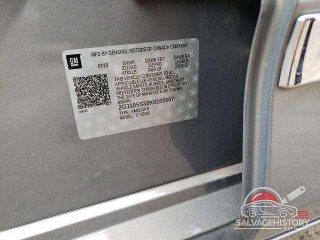 2G1105S32K9105567 2019 CHEVROLET IMPALA photo no. 12