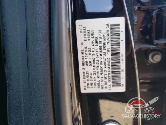 1HGCP3F87CA036050 2012 HONDA ACCORD photo no. 13