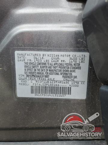 3N1CP5CU4JL511657 2018 NISSAN KICKS photo no. 12