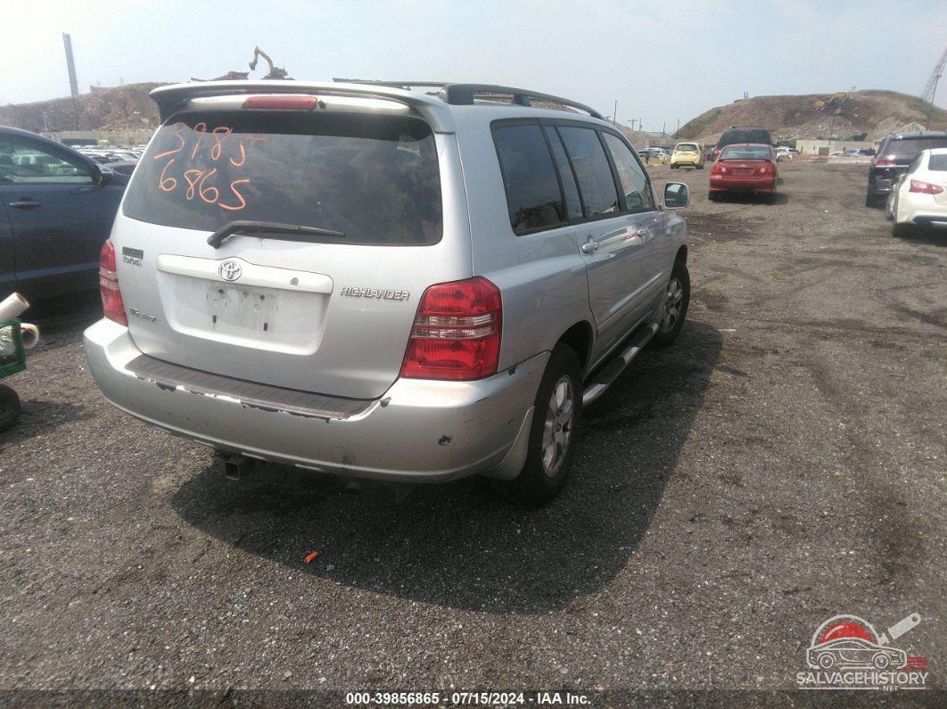 JTEHF21A820089190 2002 TOYOTA HIGHLANDER photo no. 4