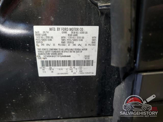 1FM5K8GT1FGA68446 2015 FORD EXPLORER photo no. 13