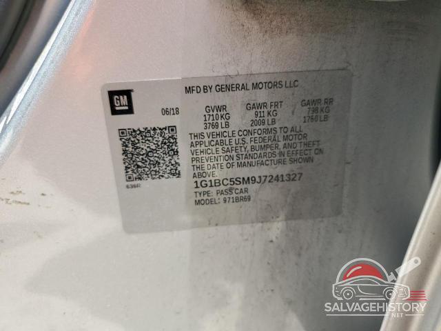 1G1BC5SM9J7241327 2018 CHEVROLET CRUZE photo no. 12