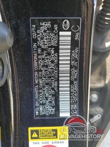 JTHBK1GG0E2118006 2014 LEXUS ES350 photo no. 12