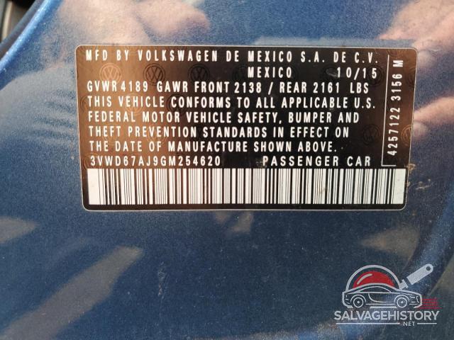 3VWD67AJ9GM254620 2016 VOLKSWAGEN JETTA photo no. 13