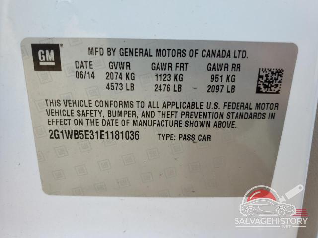 2G1WB5E31E1181036 2014 CHEVROLET IMPALA photo no. 12