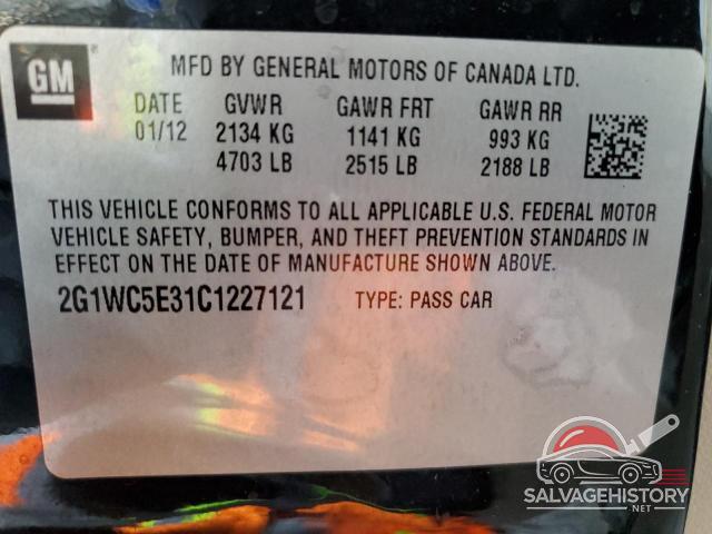2G1WC5E31C1227121 2012 CHEVROLET IMPALA photo no. 13