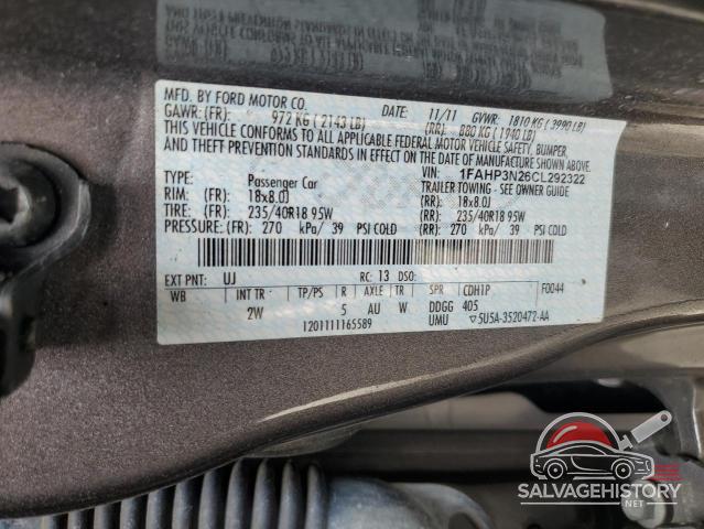 1FAHP3N26CL292322 2012 FORD FOCUS photo no. 13