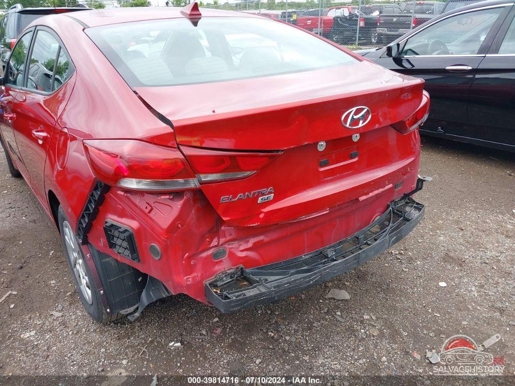 KMHD74LFXHU400538 2017 HYUNDAI ELANTRA photo no. 6
