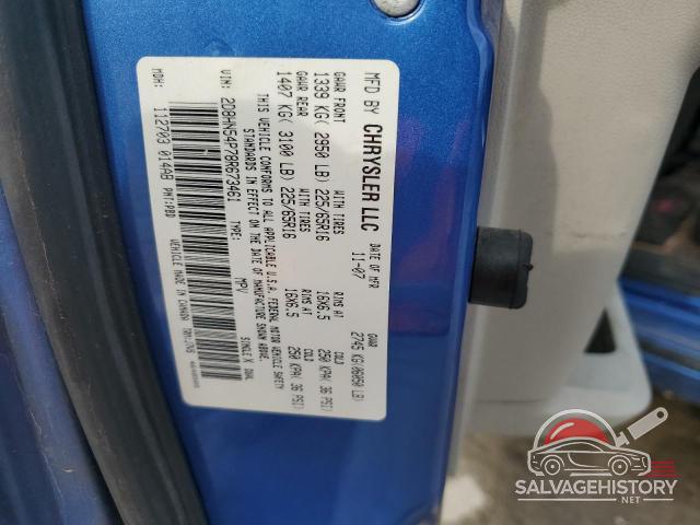2D8HN54P78R673461 2008 DODGE CARAVAN photo no. 12