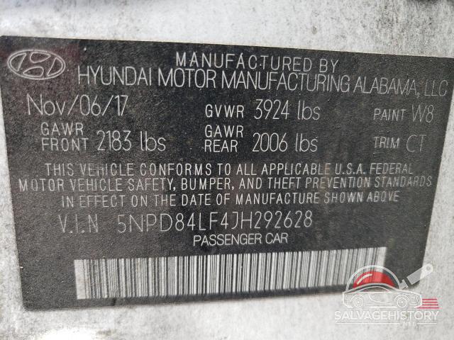 5NPD84LF4JH292628 2018 HYUNDAI ELANTRA photo no. 13