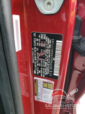 5XYPKDA55GG017195 2016 KIA SORENTO photo no. 13
