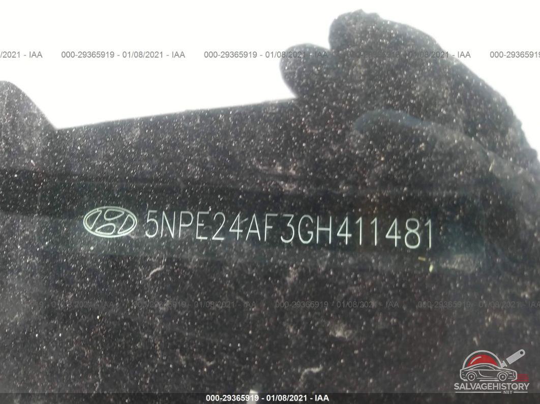 5NPE24AF3GH411481 2016 HYUNDAI SONATA photo no. 9