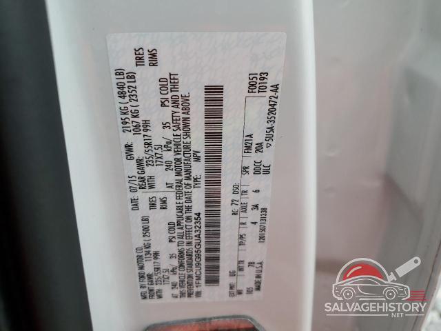 1FMCU9G95GUA32354 2016 FORD ESCAPE photo no. 14