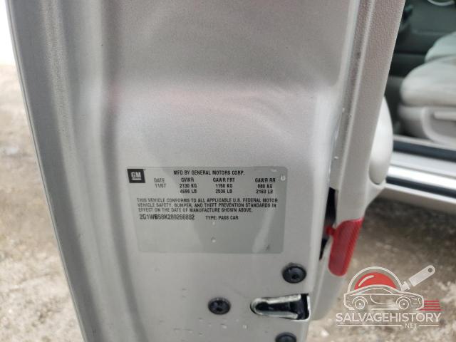 2G1WB58K289266802 2008 CHEVROLET IMPALA photo no. 12