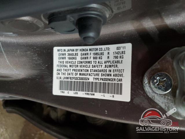 JHMFB2F53CS003324 2012 HONDA CIVIC photo no. 13