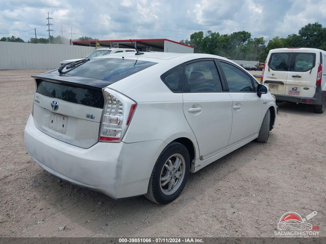 JTDKN3DU5B0261605 2011 TOYOTA PRIUS photo no. 4