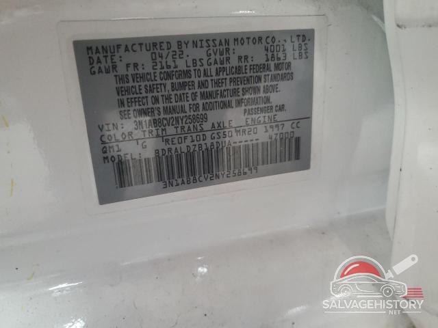 3N1AB8CV2NY258699 2022 NISSAN SENTRA photo no. 12
