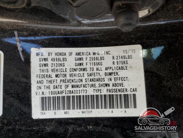 19UUA8F52BA003173 2011 ACURA TL photo no. 12