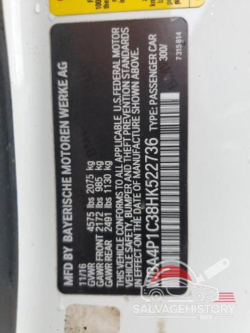 WBA4P1C38HK522736 2017 BMW 4 SERIES photo no. 13