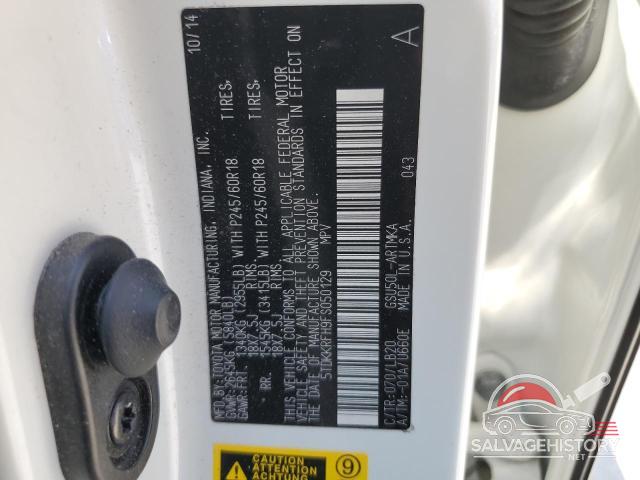 5TDKKRFH9FS050129 2015 TOYOTA HIGHLANDER photo no. 13