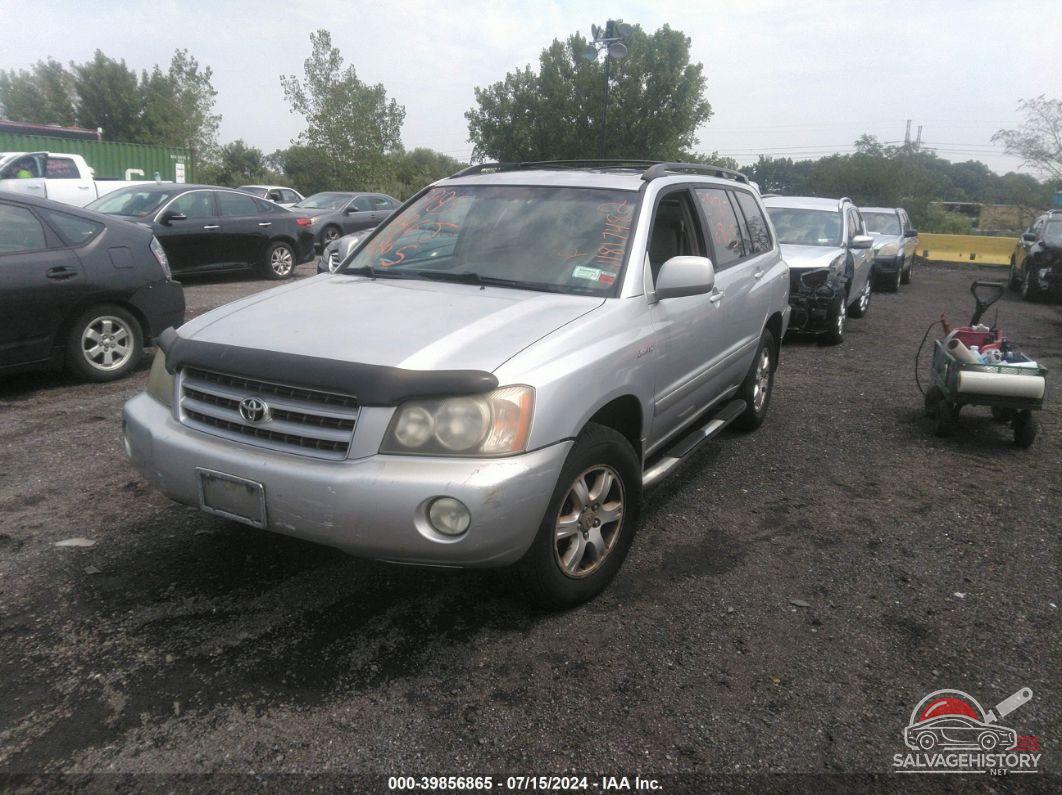 JTEHF21A820089190 2002 TOYOTA HIGHLANDER photo no. 2