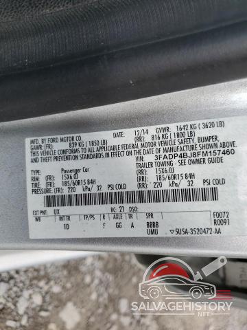 3FADP4BJ8FM157460 2015 FORD FIESTA photo no. 13