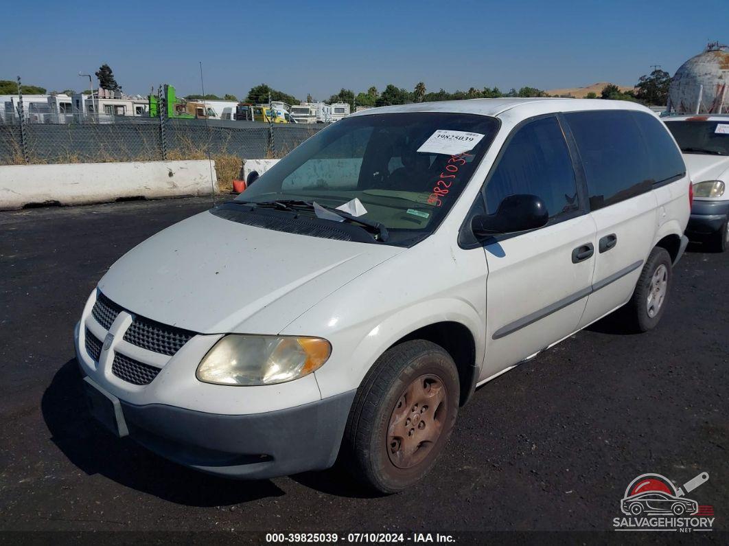 1B8GP25B12B530559 2002 DODGE CARAVAN photo no. 2
