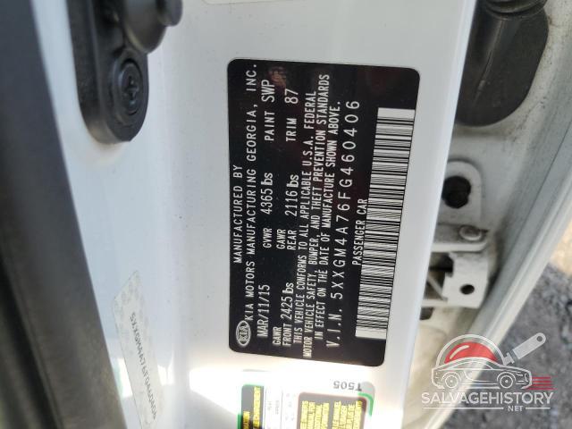 5XXGM4A76FG460406 2015 KIA OPTIMA photo no. 12