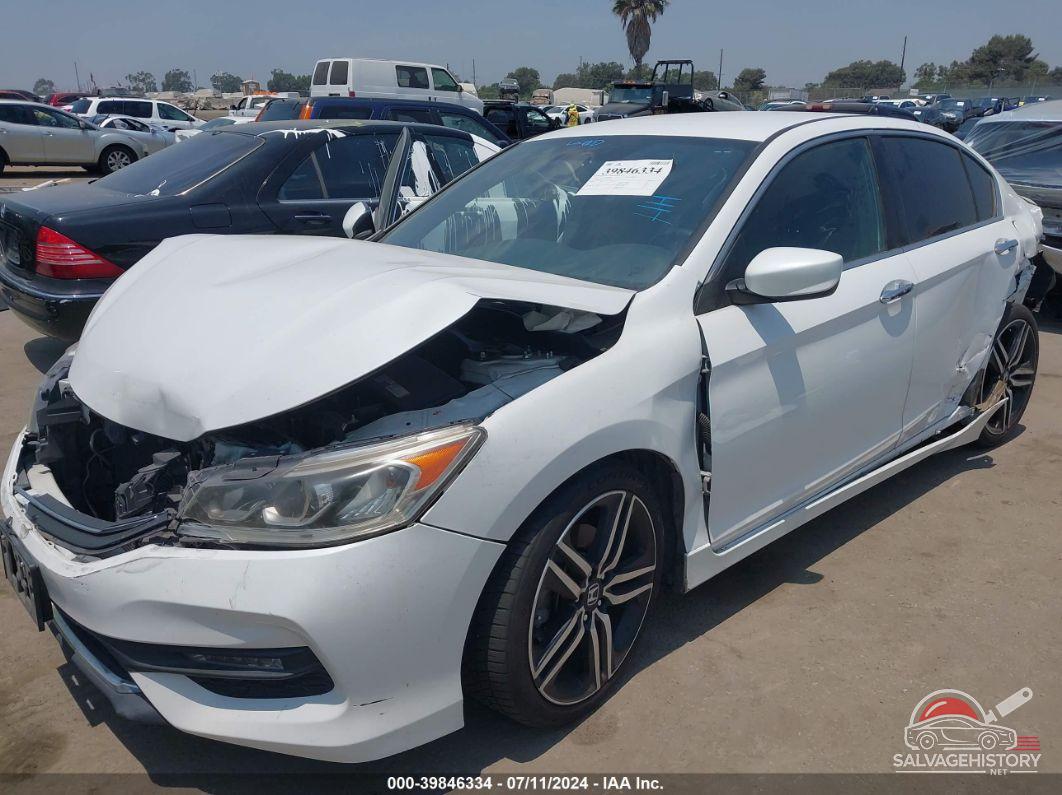1HGCR2F54GA143167 2016 HONDA ACCORD photo no. 2