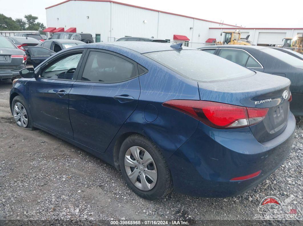 5NPDH4AE5GH748235 2016 HYUNDAI ELANTRA photo no. 3