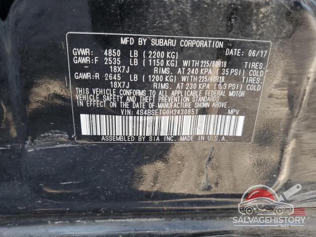 4S4BSETC0H3430851 2017 SUBARU OUTBACK photo no. 14