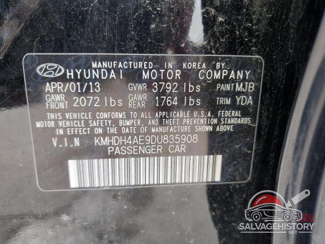 KMHDH4AE9DU835908 2013 HYUNDAI ELANTRA photo no. 12