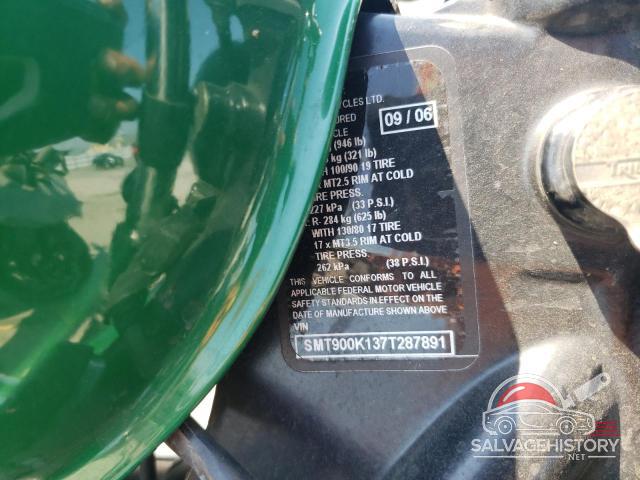 SMT900K137T287891 2007 TRIUMPH MOTORCYCLE BONNEVILLE photo no. 9