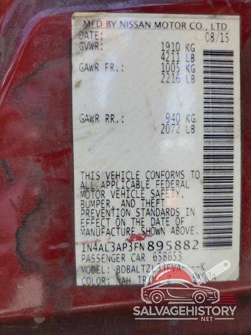 1N4AL3AP3FN895882 2015 NISSAN ALTIMA photo no. 12