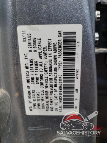 1HGCP3F89BA023945 2011 HONDA ACCORD photo no. 12