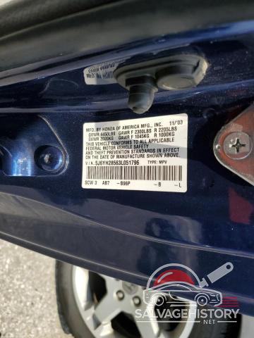 5J6YH28563L051796 2003 HONDA ELEMENT photo no. 12