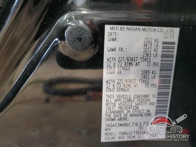 5N1AT2MV8EC761714 2014 NISSAN ROGUE photo no. 14
