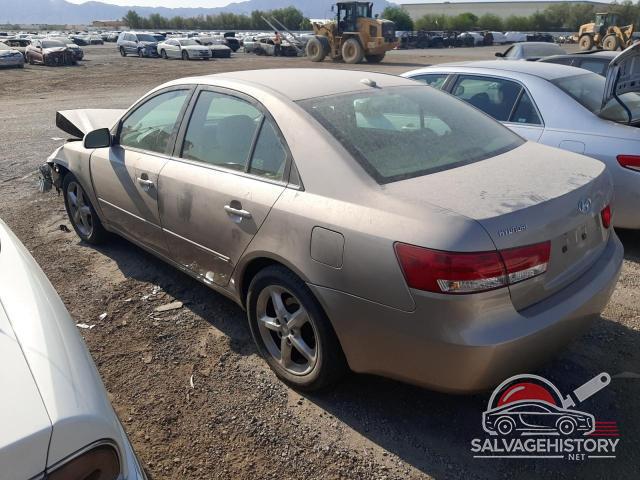 5NPEU46F97H241856 2007 HYUNDAI SONATA photo no. 2