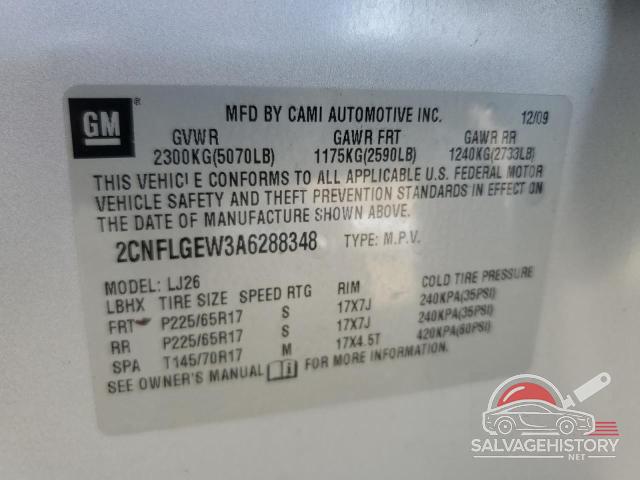 2CNFLGEW3A6288348 2010 CHEVROLET EQUINOX photo no. 13
