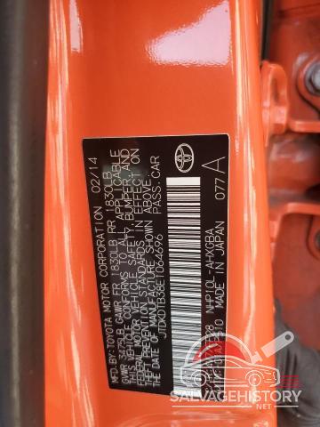 JTDKDTB38E1064696 2014 TOYOTA PRIUS photo no. 13