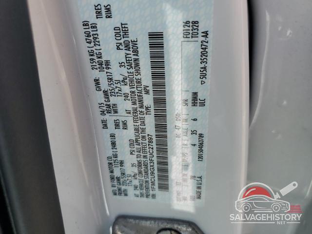 1FMCU9GX3FUC27897 2015 FORD ESCAPE photo no. 13