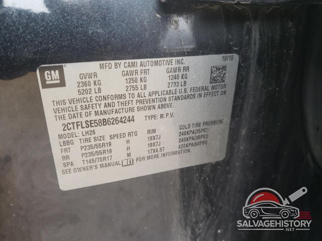 2CTFLSE58B6264244 2011 GMC TERRAIN photo no. 13