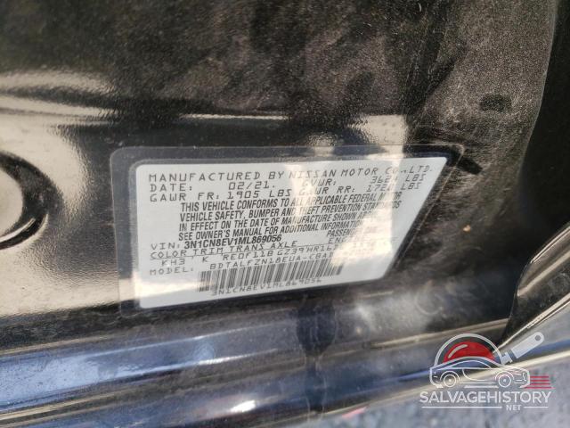 3N1CN8EV1ML869056 2021 NISSAN VERSA photo no. 13