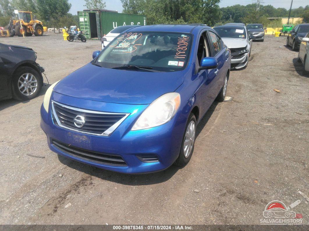 3N1CN7AP7CL928076 2012 NISSAN VERSA photo no. 2