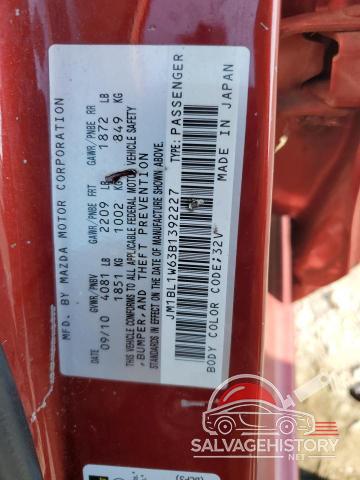 JM1BL1W63B1392227 2011 MAZDA MAZDA3 photo no. 12